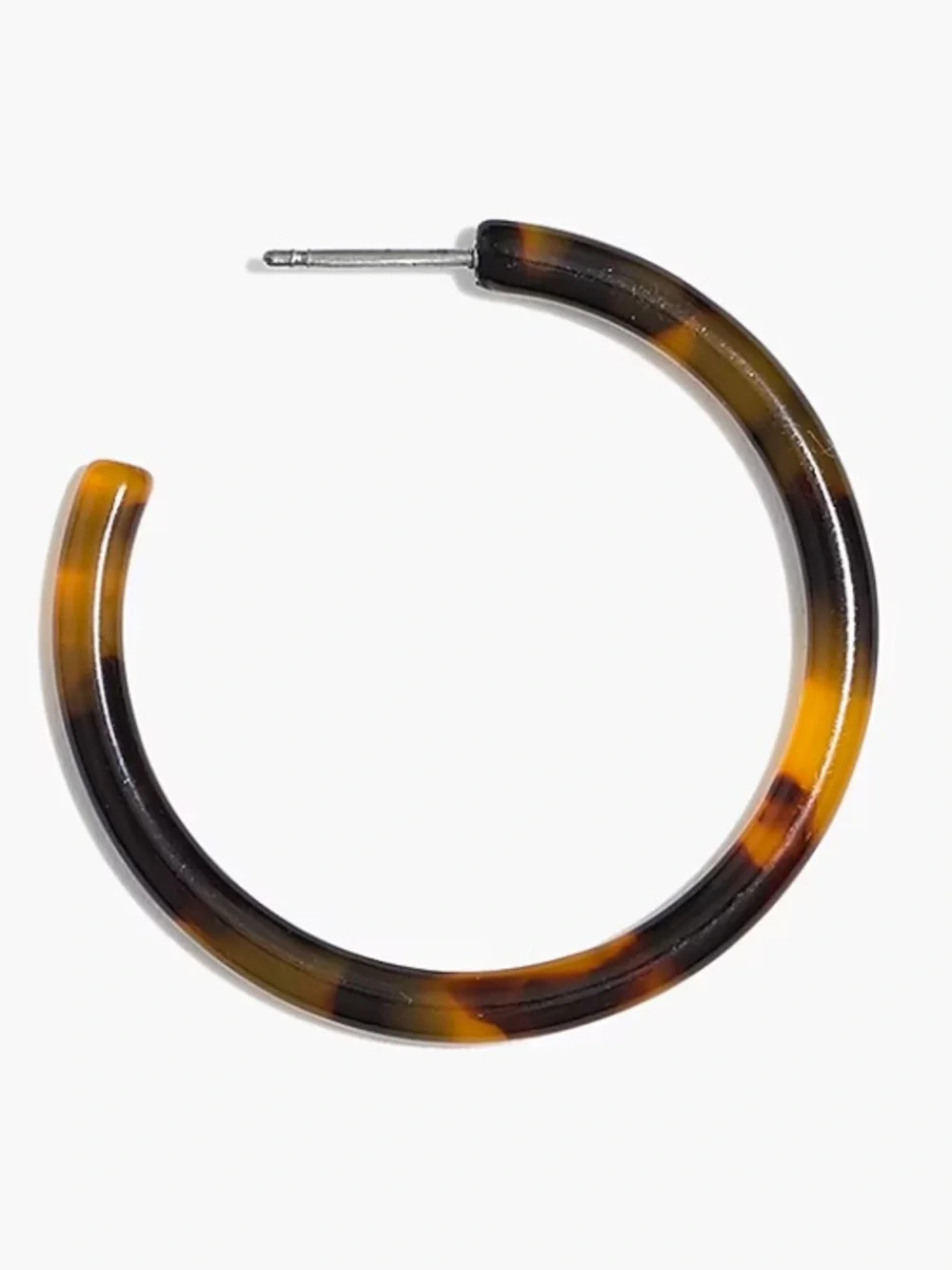 J. Crew Tortoise hoop earrings